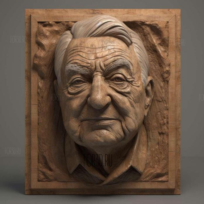 George Soros 3 stl model for CNC